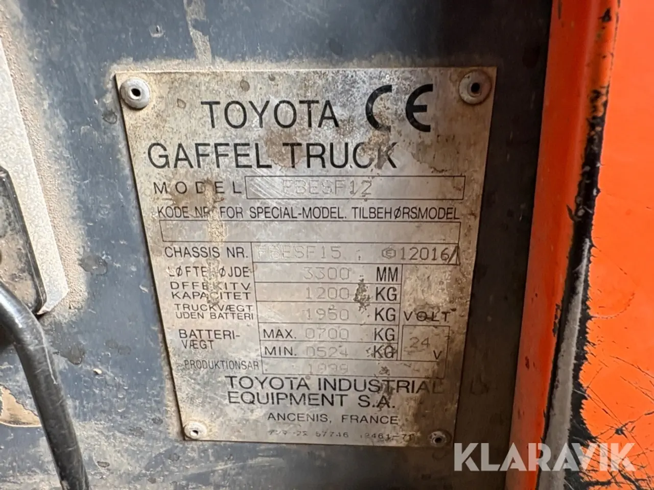 Billede 7 - Gaffeltruck Toyota 7FBEF12