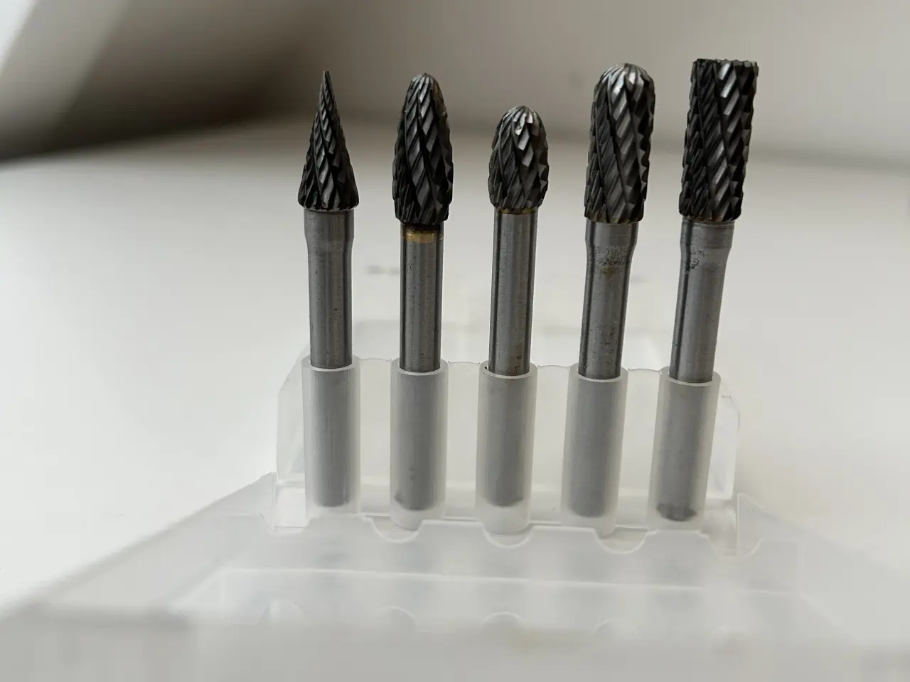 Billede 1 - Sæt med 5 stk. hårdmetal fræse-/slibebits.