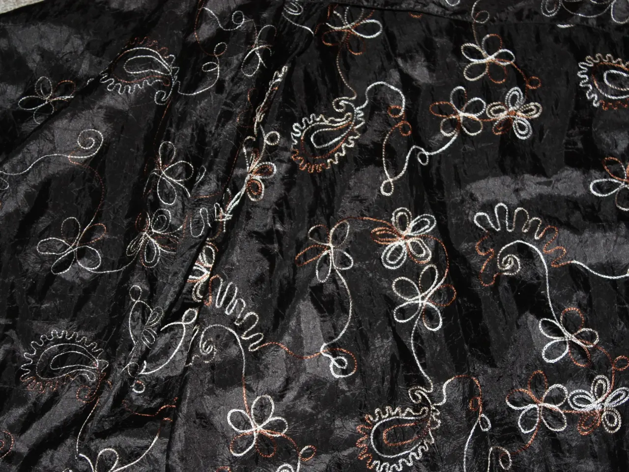 Billede 2 - Sort tørklæder 50% silk 50% polyester 158 cm x 61