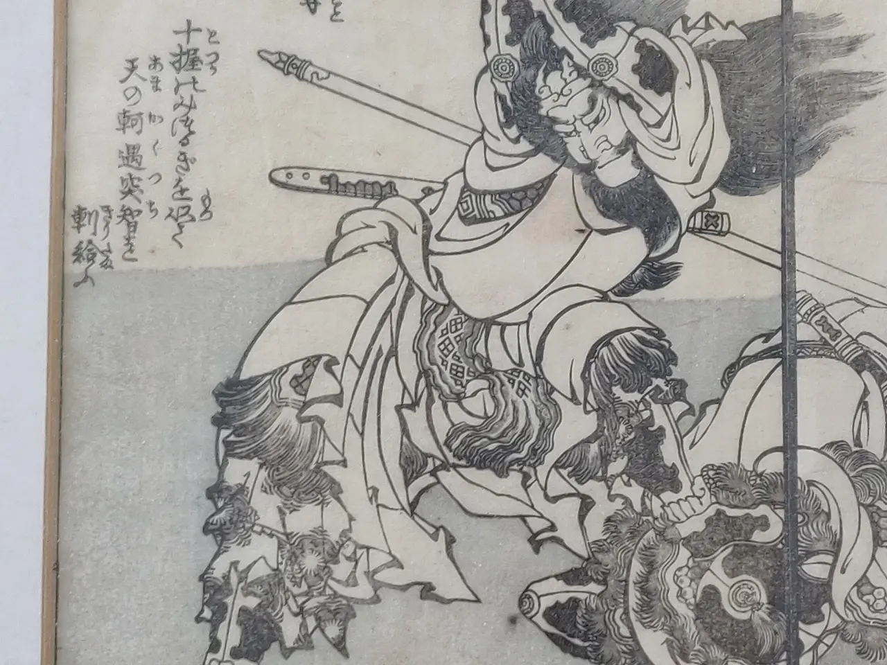Billede 4 - Originalt Japansk træsnit - Hokusai