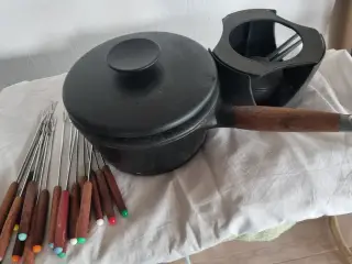 Fondue gryde støbejern