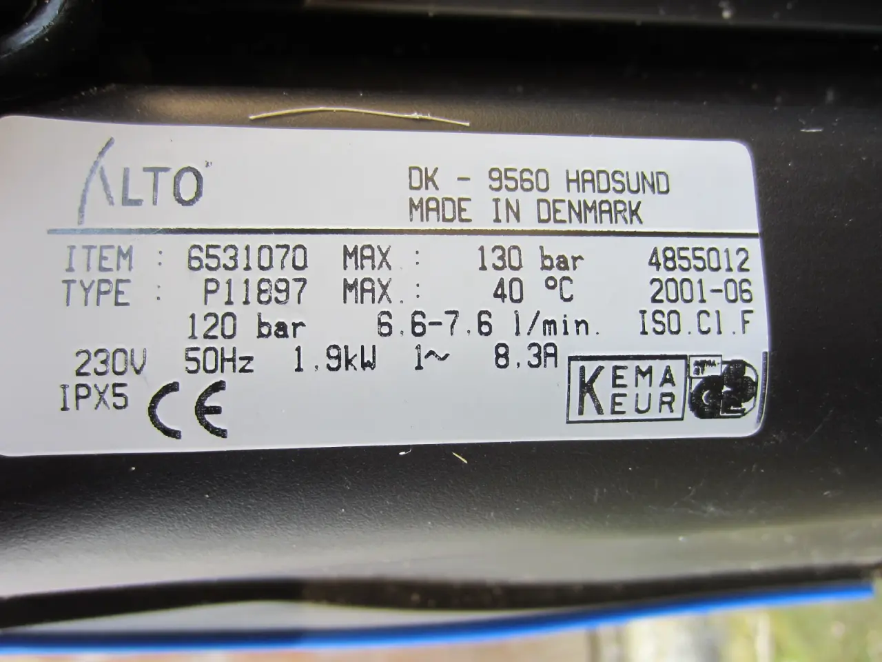 Billede 5 - KEW ALTO FORCE 5650 X-TRA defekt højtryksrenser