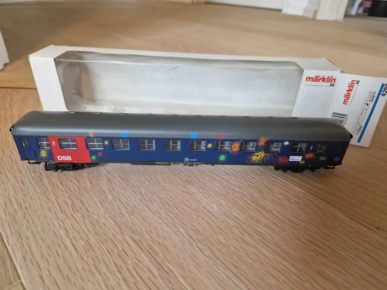 Billede 1 - Märklin 4269 DSB modeltog togvogn blå