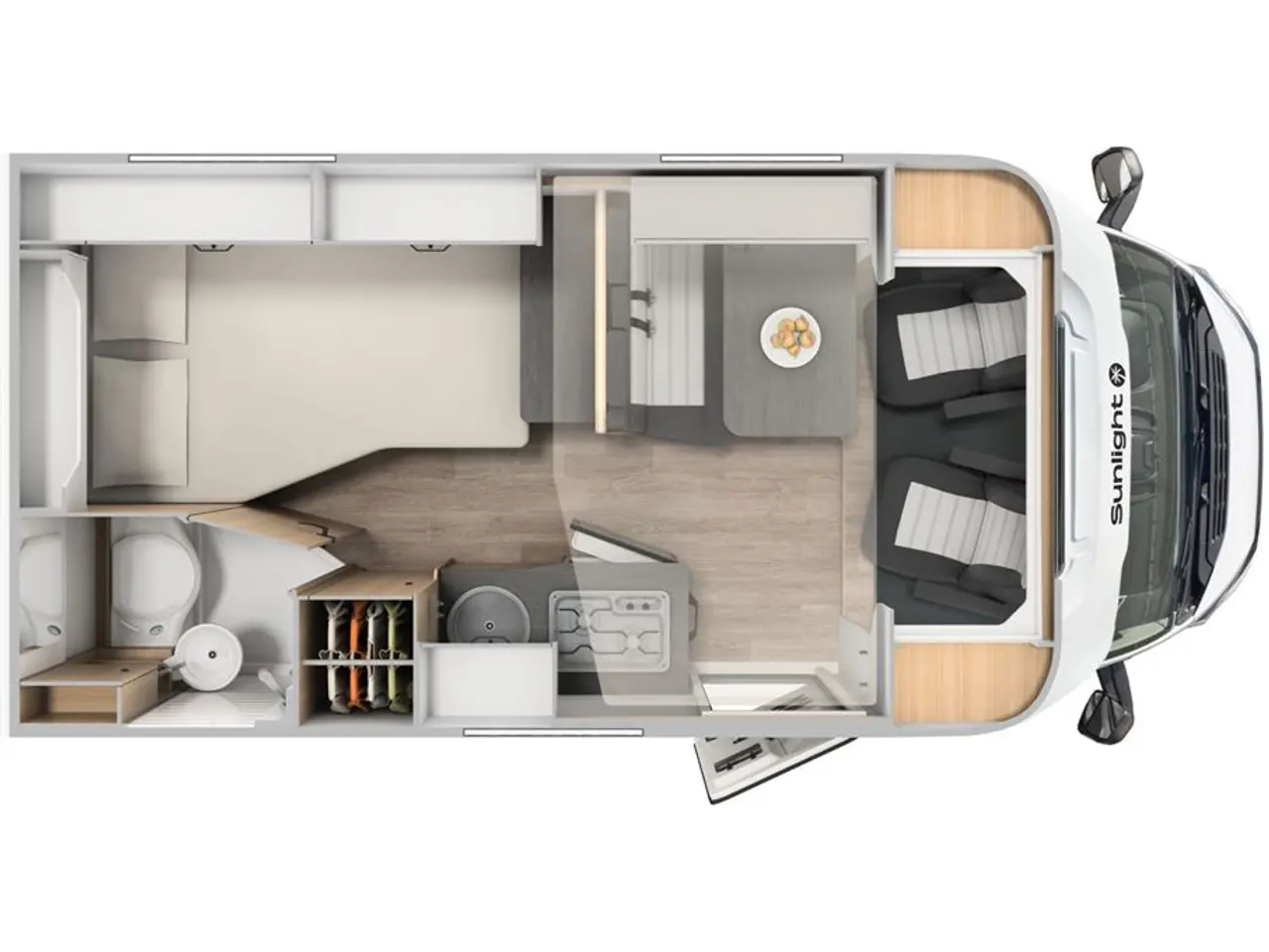 Billede 2 - 2027 - SunLight T 58 Adventure Edition Super lækker, kort autocamper under 6 m og automatgear - kom nemt omkring!