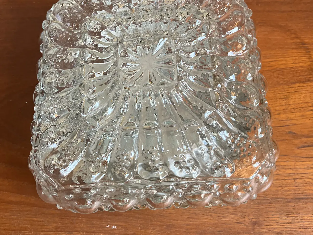 Billede 2 - Vintage Plafon i klart glas