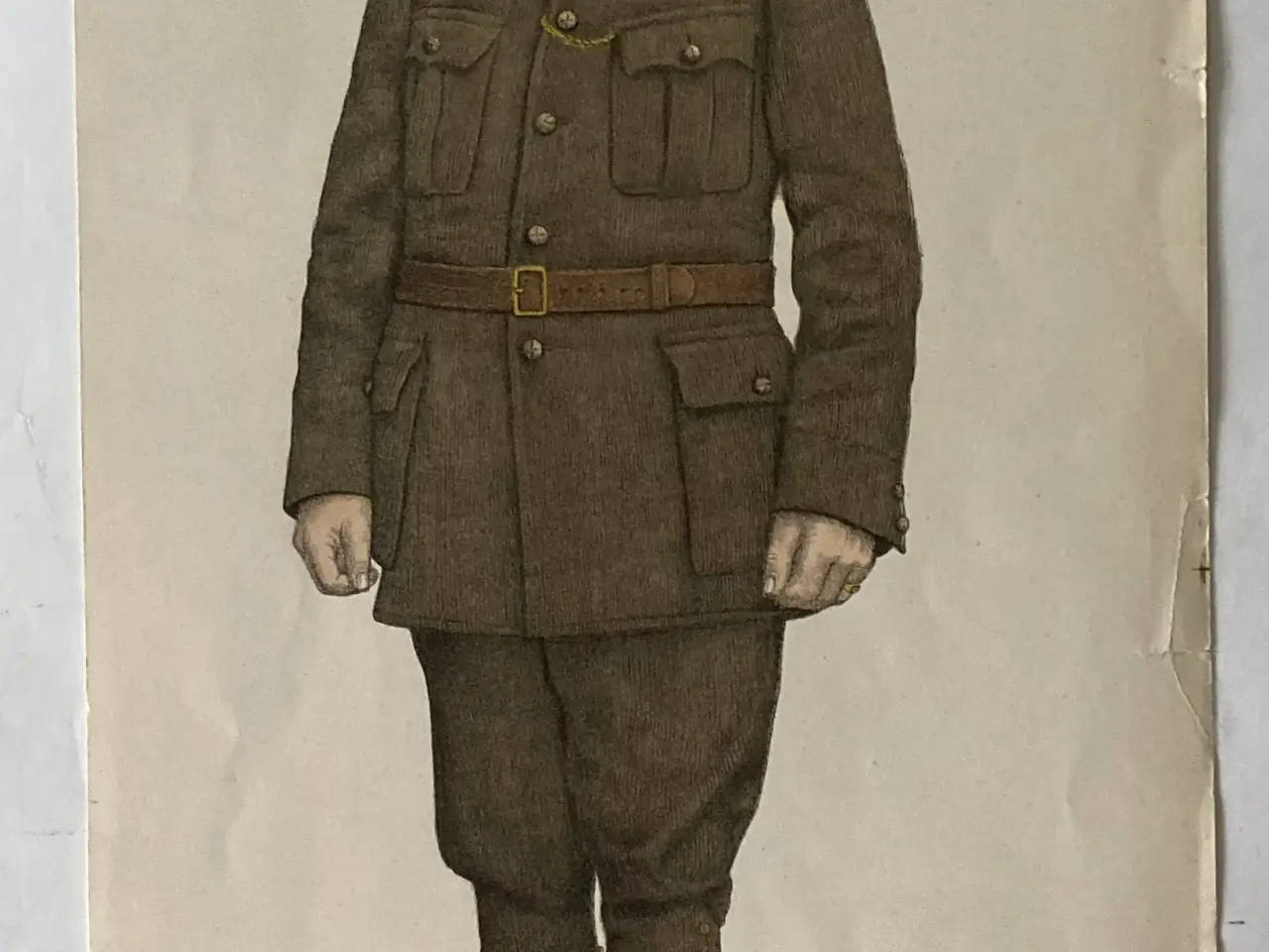 Billede 1 - C.L.Seifert billede Danske Uniformer. Frivillige K