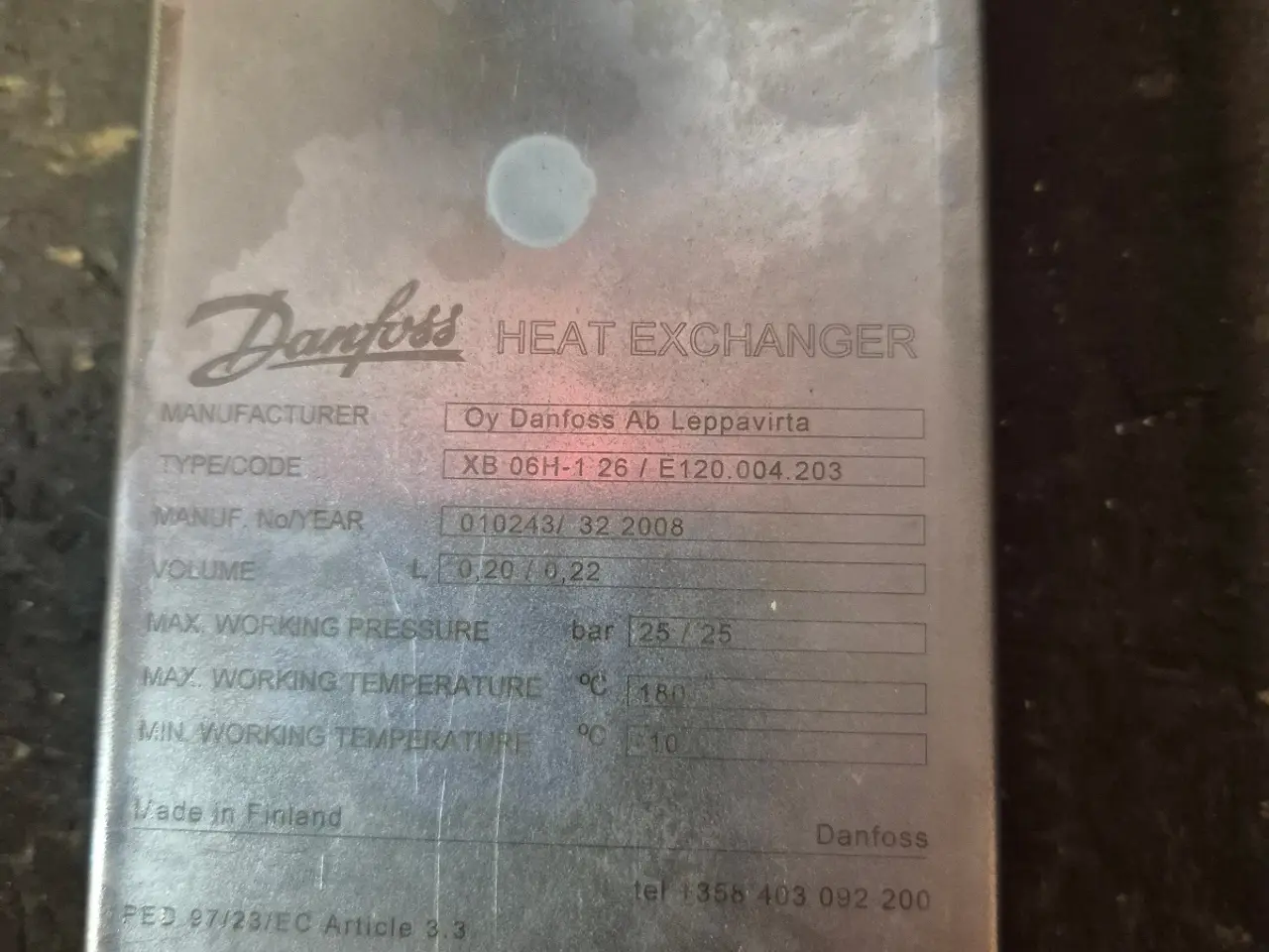 Billede 2 - Danfoss redan veksler xb 06h-1 26