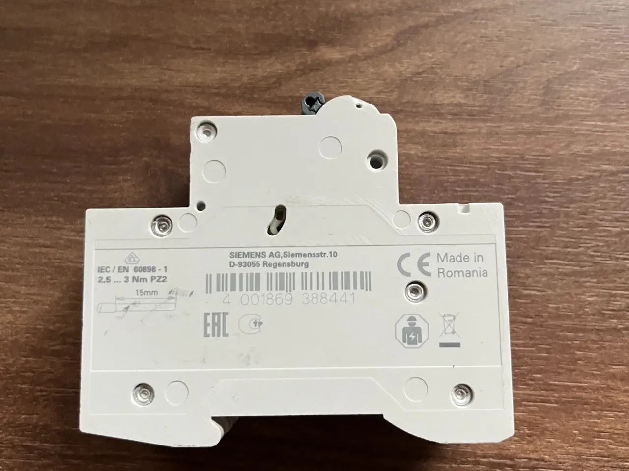 Billede 6 - Siemens 5SL6206-7 SENTRON MCB 2-Pole C6 6A 400V