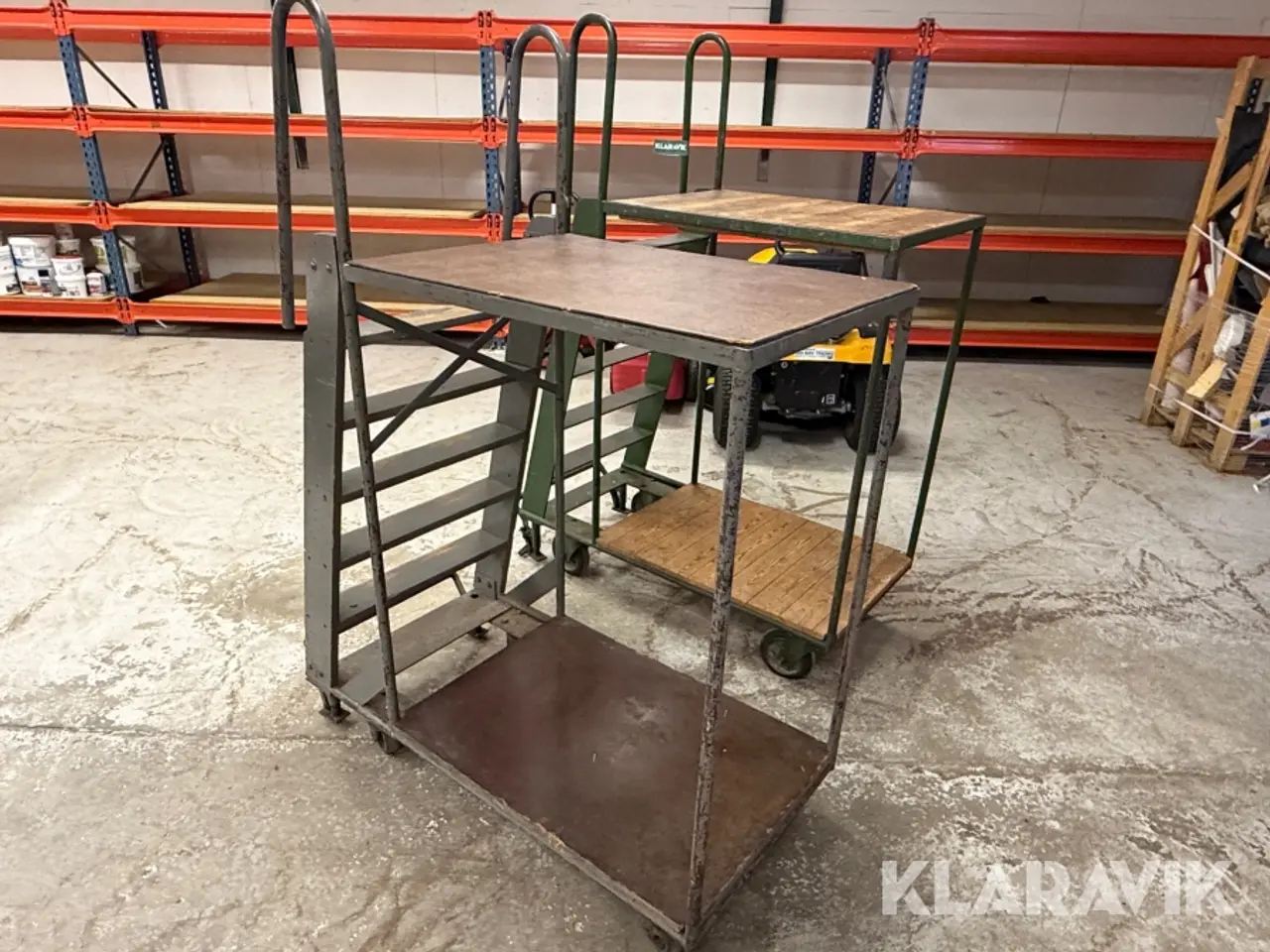Billede 2 - Rullende reol trapper - 2 styk