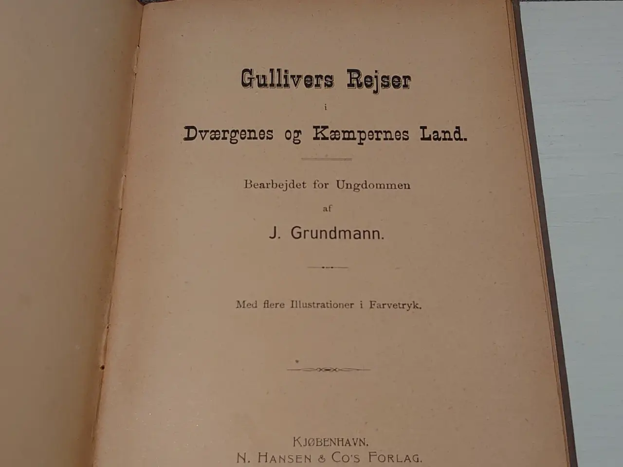 Billede 3 - J.Grundmann: Gullivers Rejser. 44 sider uden år.