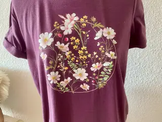 T-shirt L med blomsterprint 