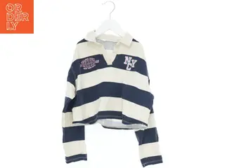 Stribet langærmet trøje med krave fra H&M (str. 140)