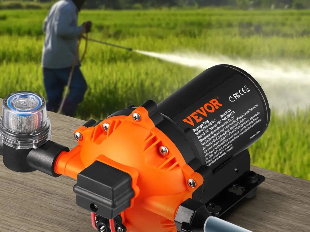 Billede 1 - VEVOR 12 V vandpumpe – 20,8 l/min, 4,8 bar
