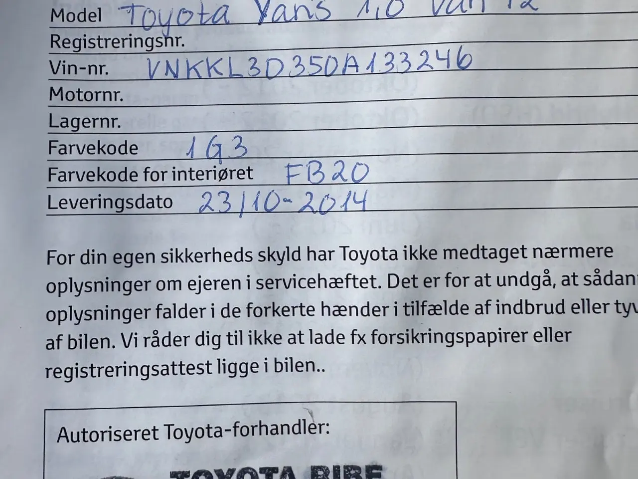 Billede 10 - Toyota Yaris 1,0 VVT-i T1 Van