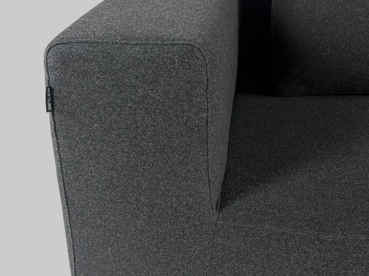 Billede 4 - Softline Ohio Sofa – Sort/Krom Stel