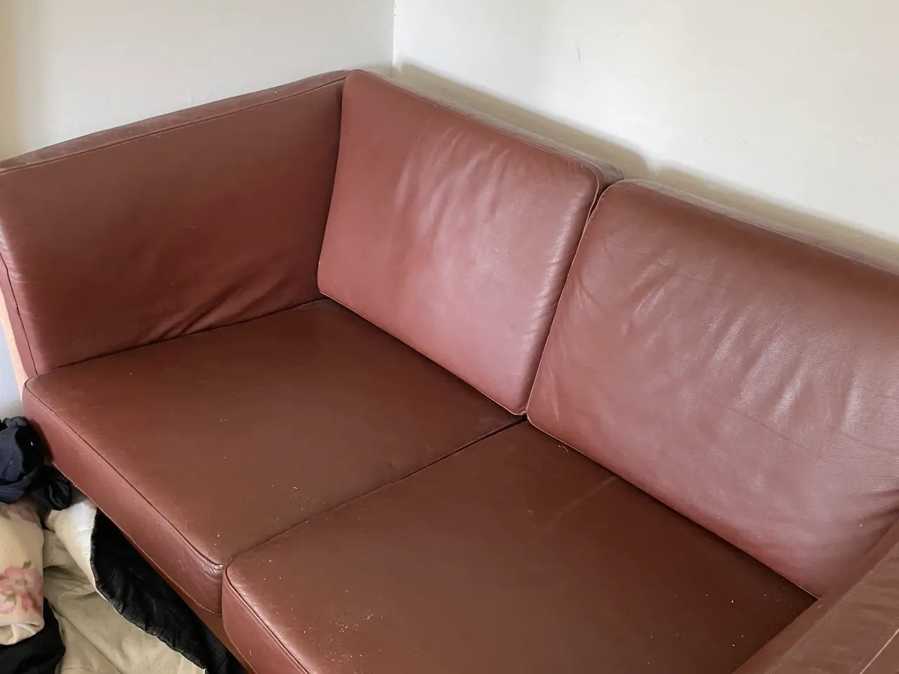 Billede 1 - Lædersofa 