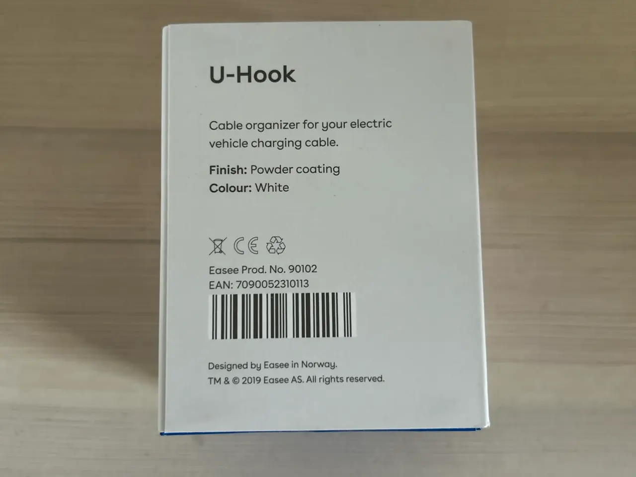 Billede 3 - Easee U-Hook kabelholder i hvid