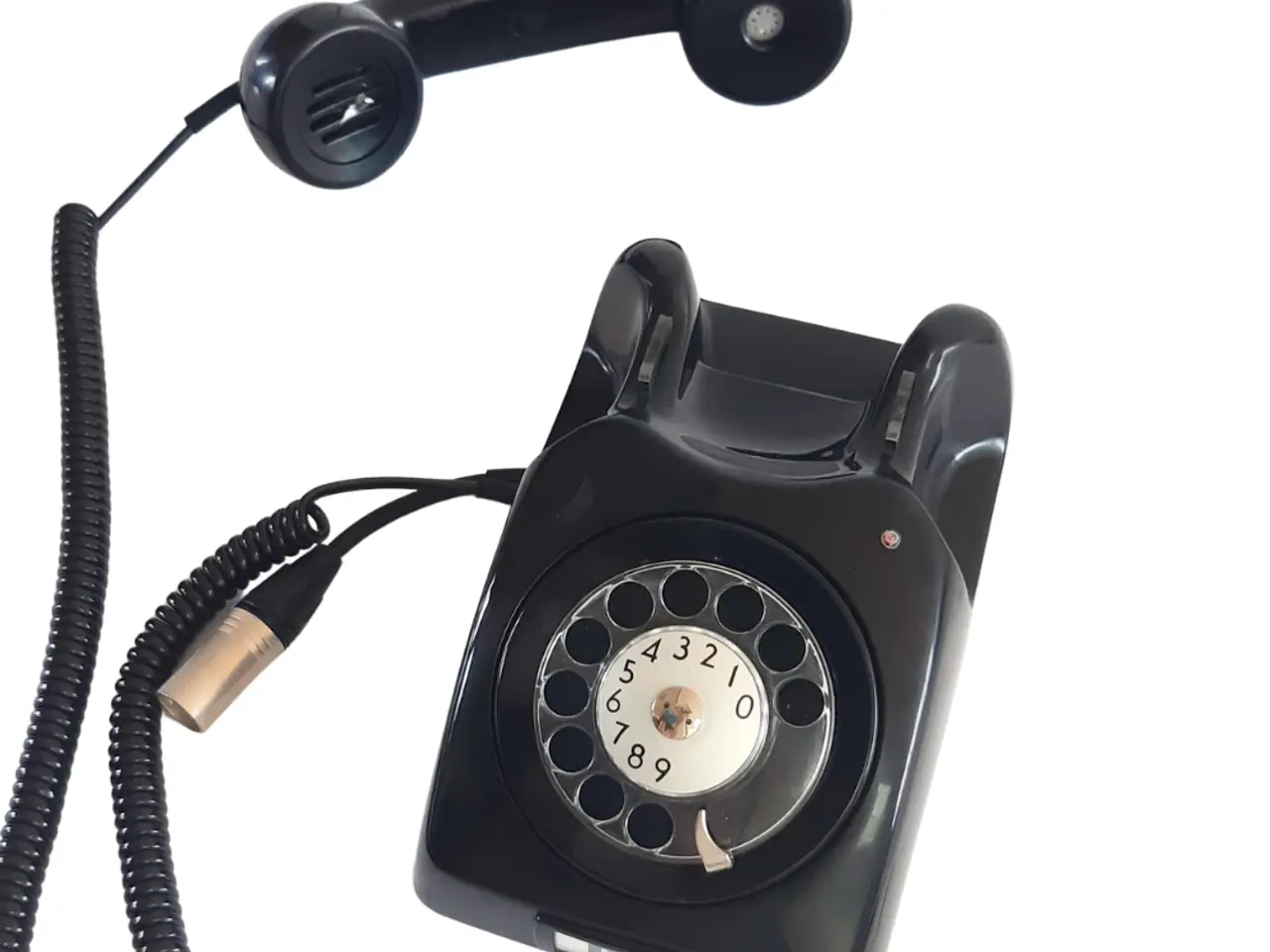 Billede 3 - Retro telefon mikrofon 2 (Sort)