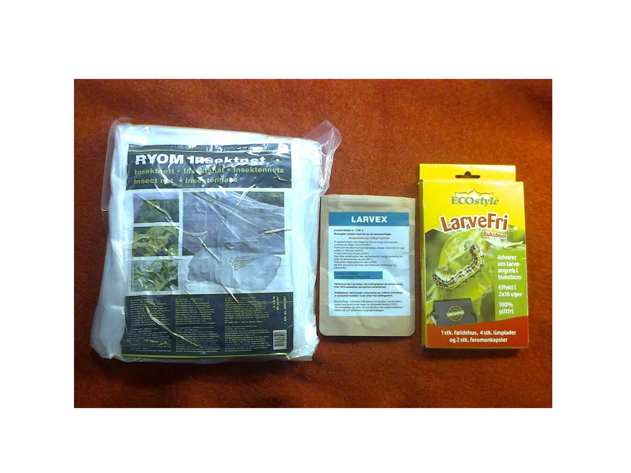 Billede 1 - ECOstyle LarveFri Buksbom 4-Pak ** Insektnet 3x6 m