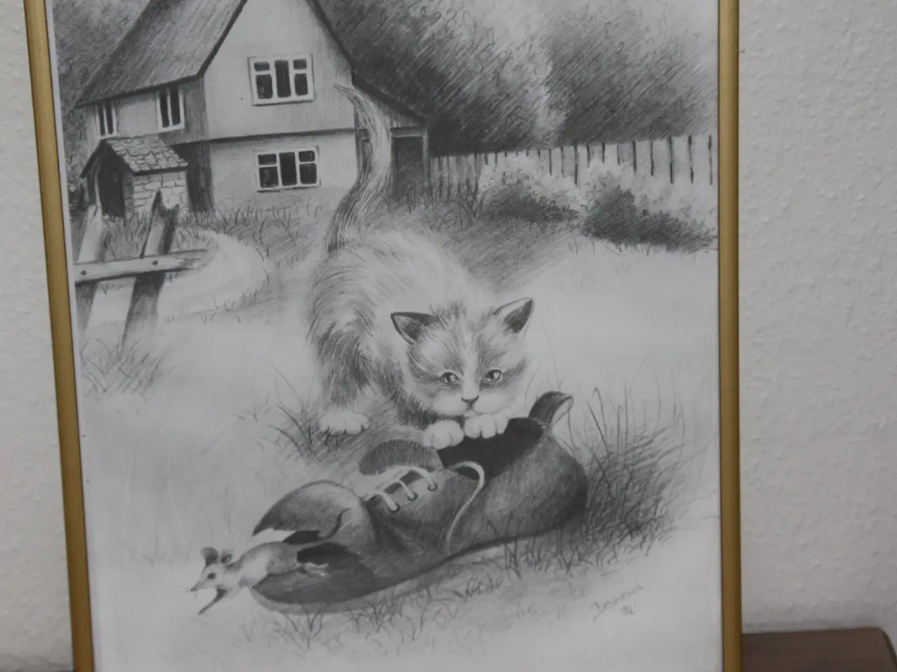 Billede 1 - Billede af en kat på jagt