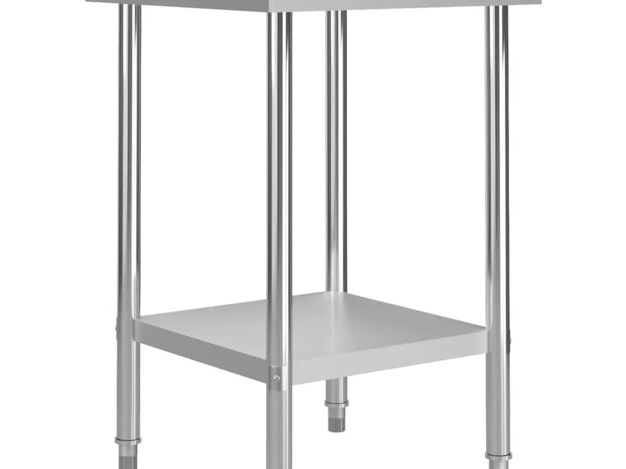 Billede 1 - Arbejdsbord til køkken med stænkplade 60×60×93 cm - rustfrit stål