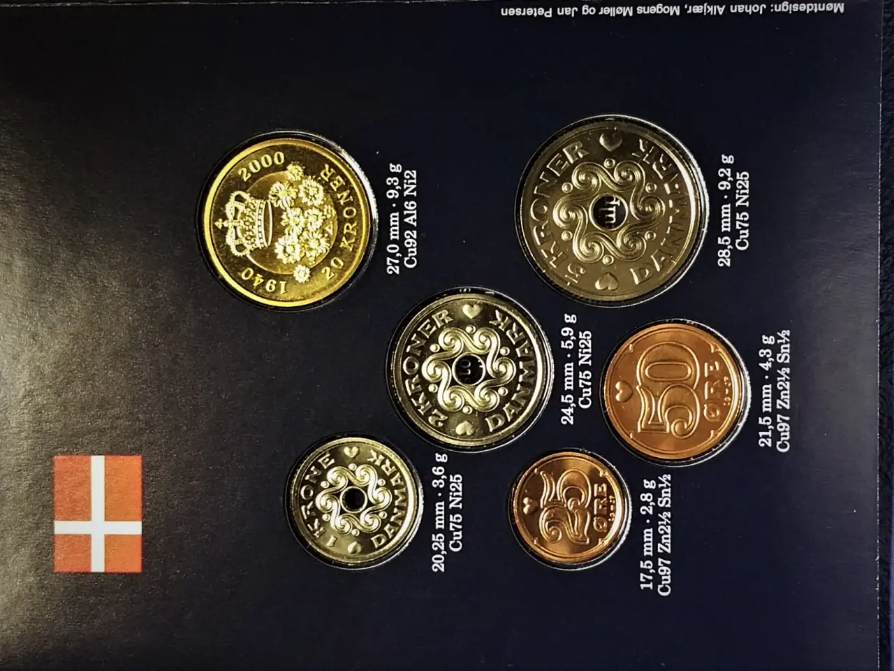 Billede 3 - DET KGL MØNTSÆT 2000 Med 60 Års 20 kr!