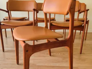 Erik buch nypolstrede teak stole