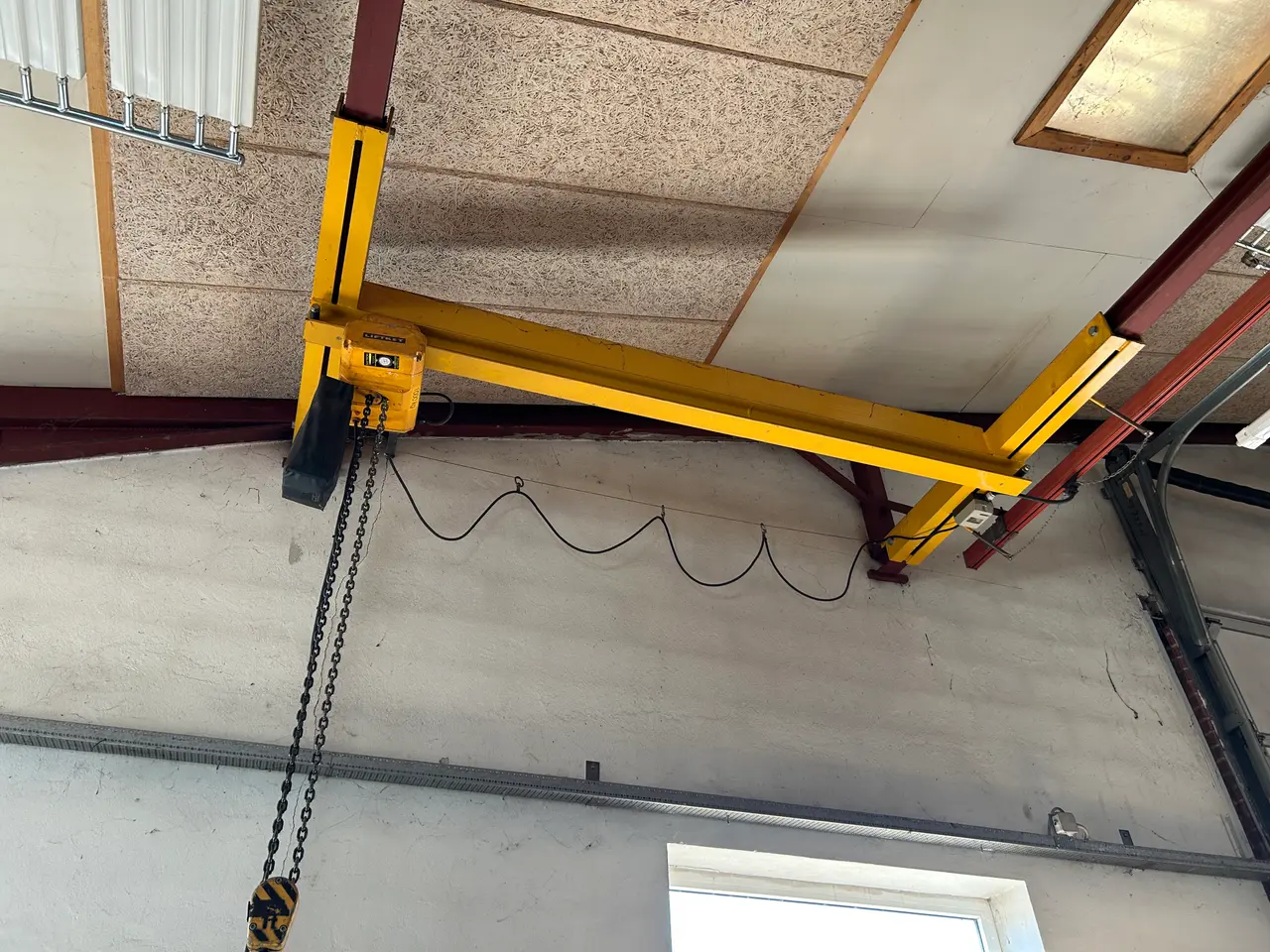 Billede 1 - Traverskran med el. kædetalje 1000 kg.