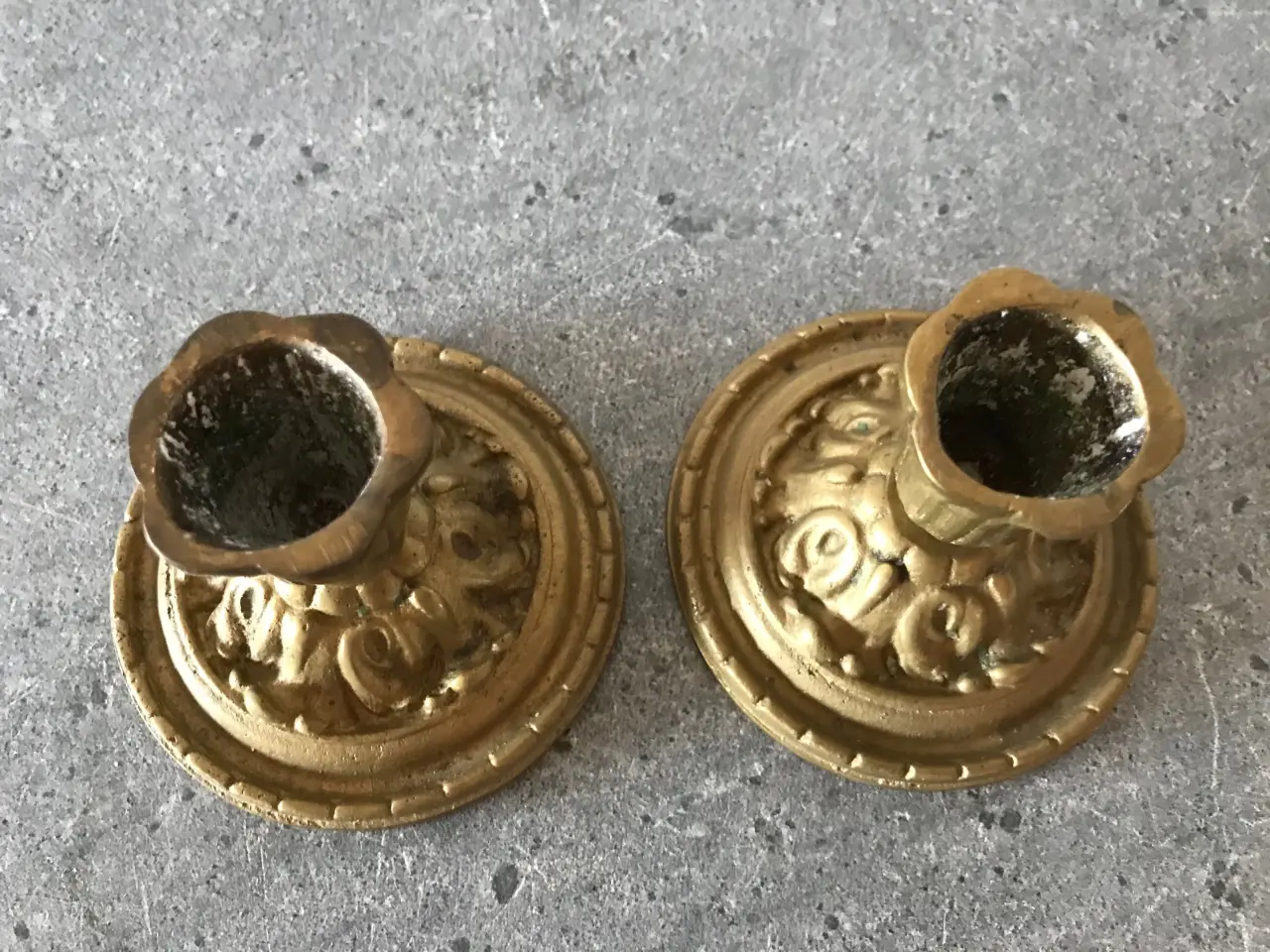 Billede 5 - Et sæt vintage messing stager (art deco stil)