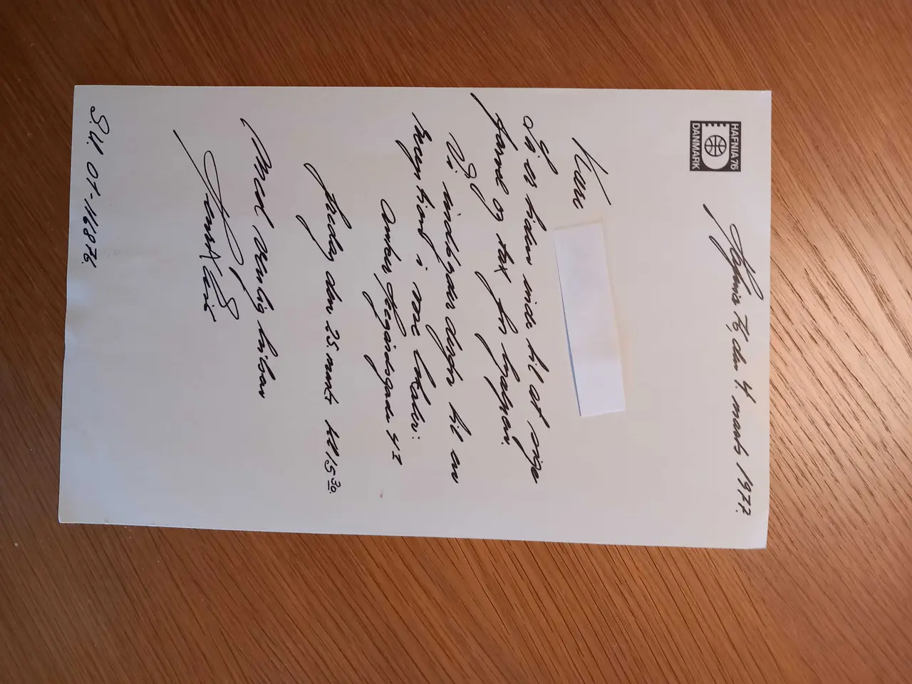 Billede 2 - Hafnia 76 indbydelse