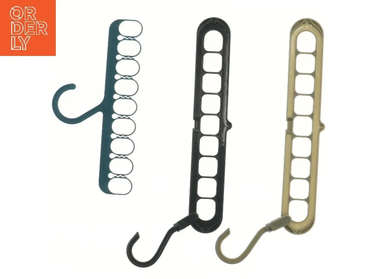 Billede 1 - Sæt med 3 multifunktionelle tøjbøjler (str. 33,5 cm)