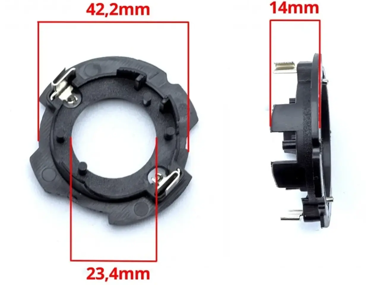 Billede 2 - NY! Forlygtepære H7 Adapter LED Xenon VW Opel