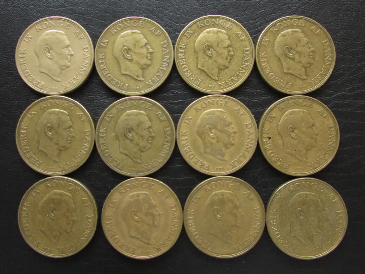 Billede 2 - 2 kr 1947-1959 Fr. IX komplet serie