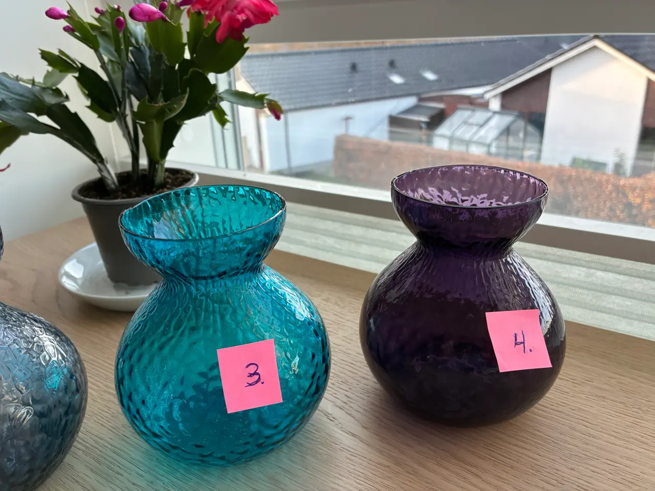Billede 5 - Hyacintglas fra Holmegaard - 4 stk., Flotte!