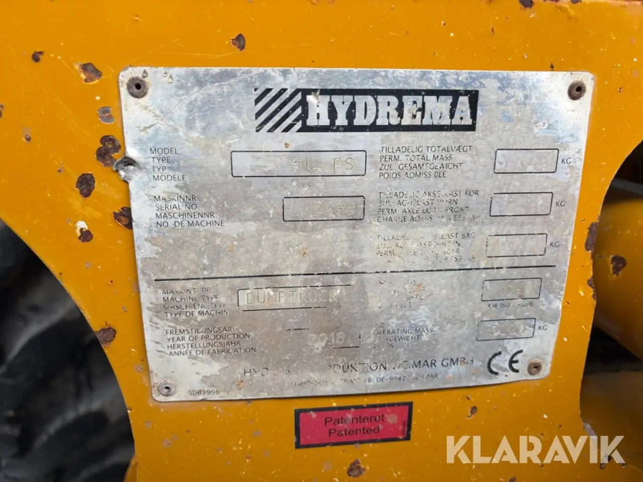 Billede 5 - Dumper Hydrema 912 FS