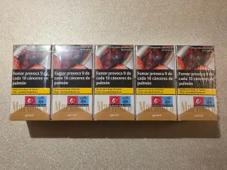 Cigaretter uåbnet