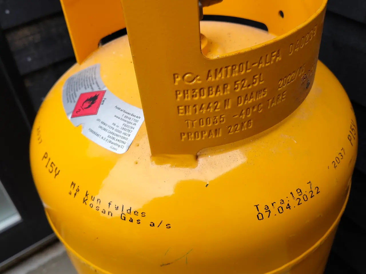 Billede 3 - Gasflaske 22kg (tom)