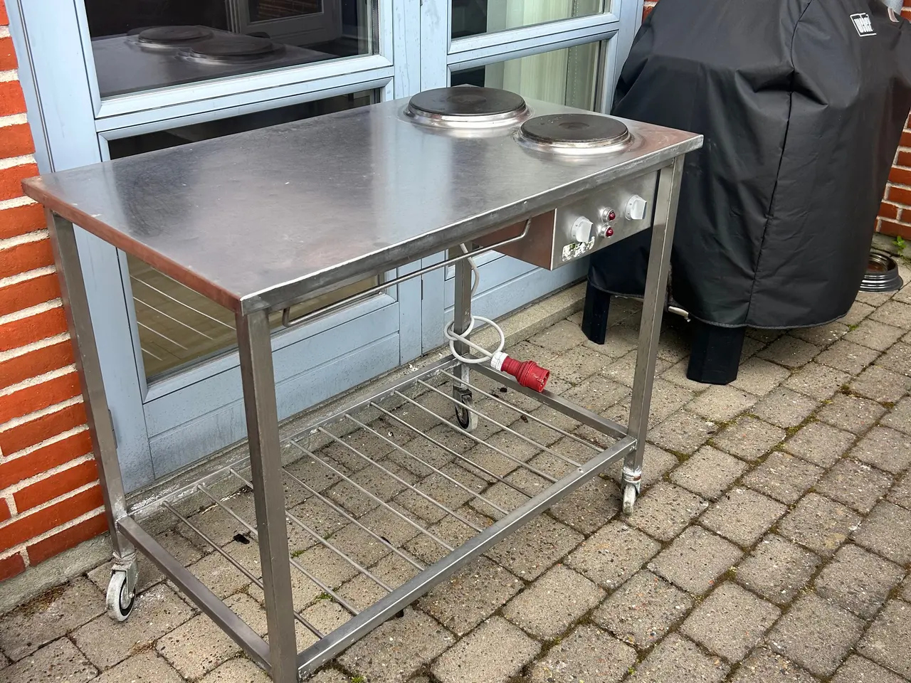 Billede 2 - Rullebord - rustfri - 2 kogeplader