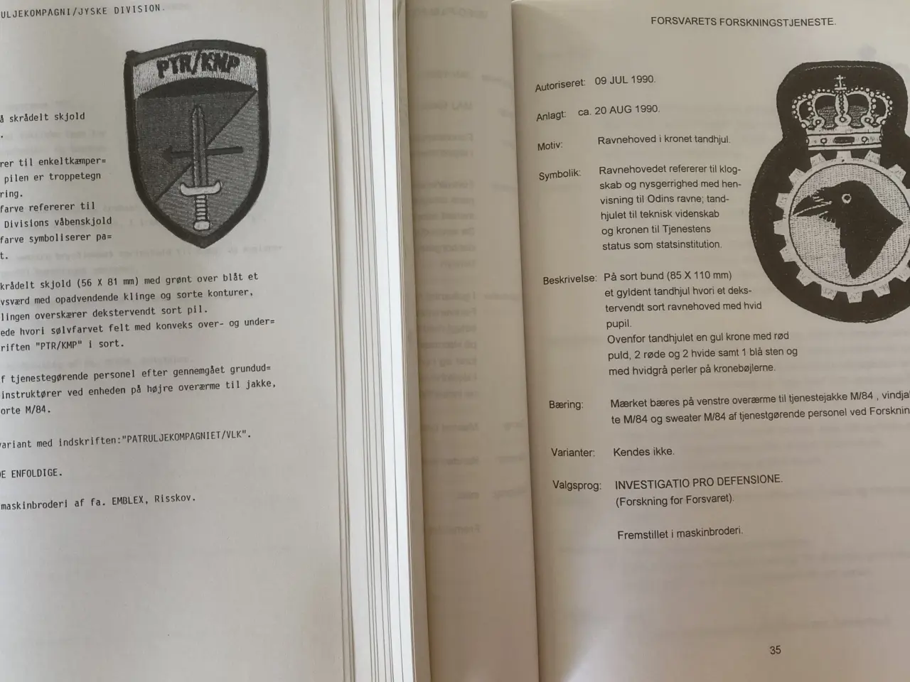 Billede 5 - Bøger. Hærens Ærmemærker af F. Løvschall.