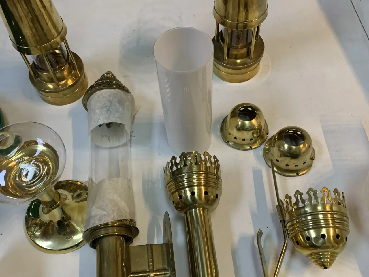 Billede 4 - Diverse messing lamper