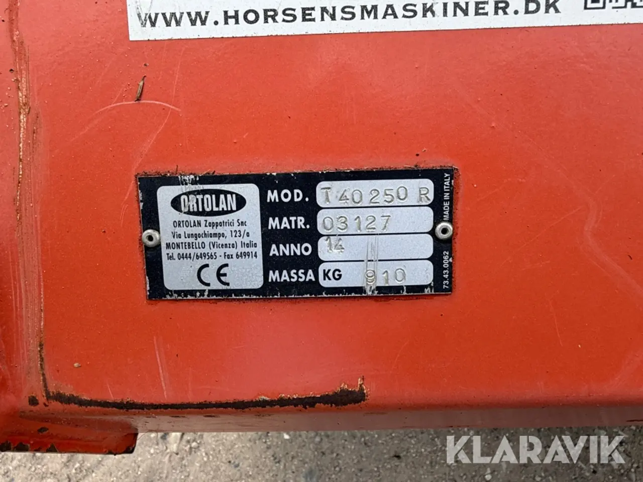 Billede 6 - Front og bagmonteret slagleklipper Ortolan T40250R