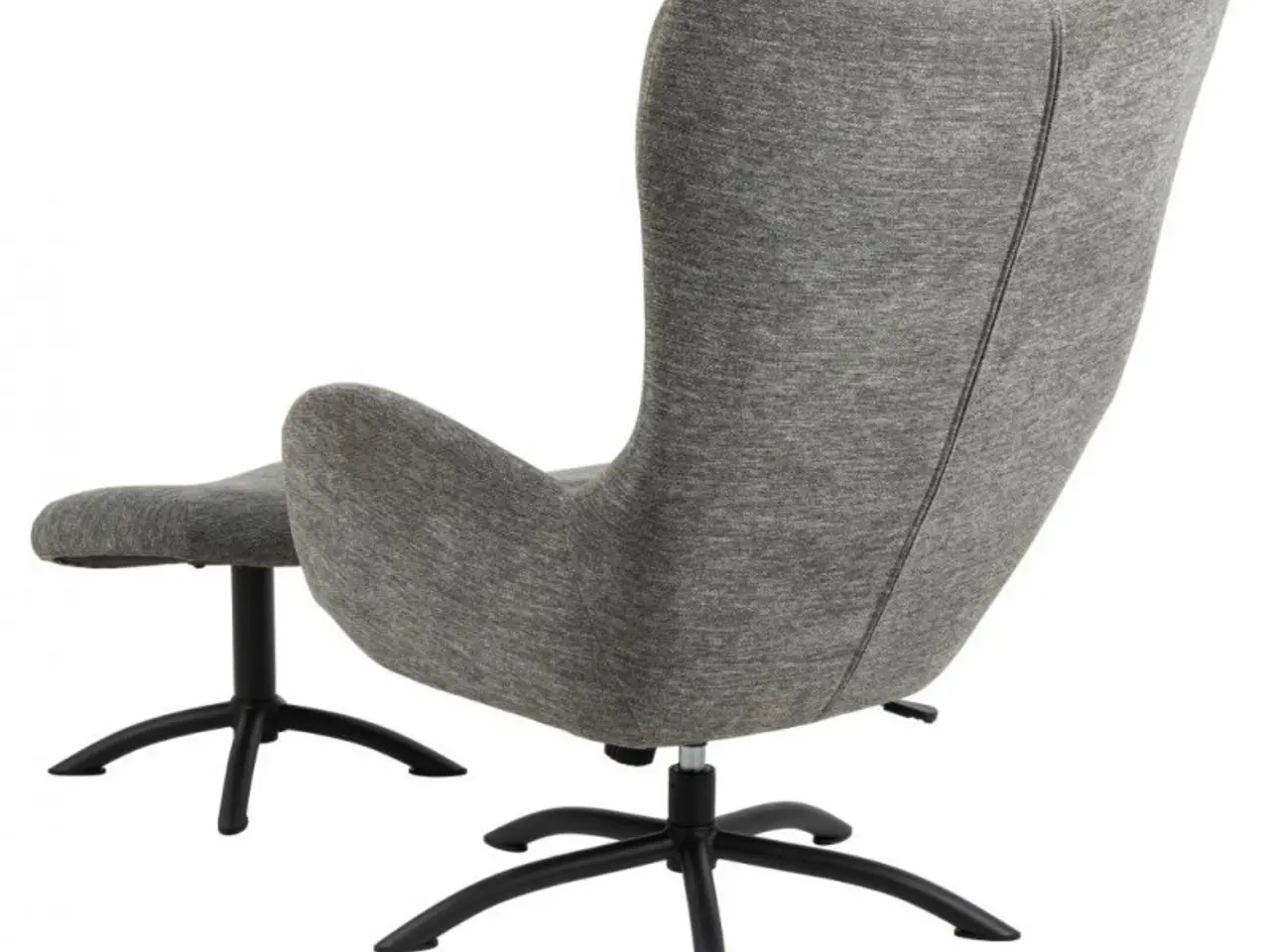 Billede 2 - Talgarth Recliner med fodskammel grå  stof