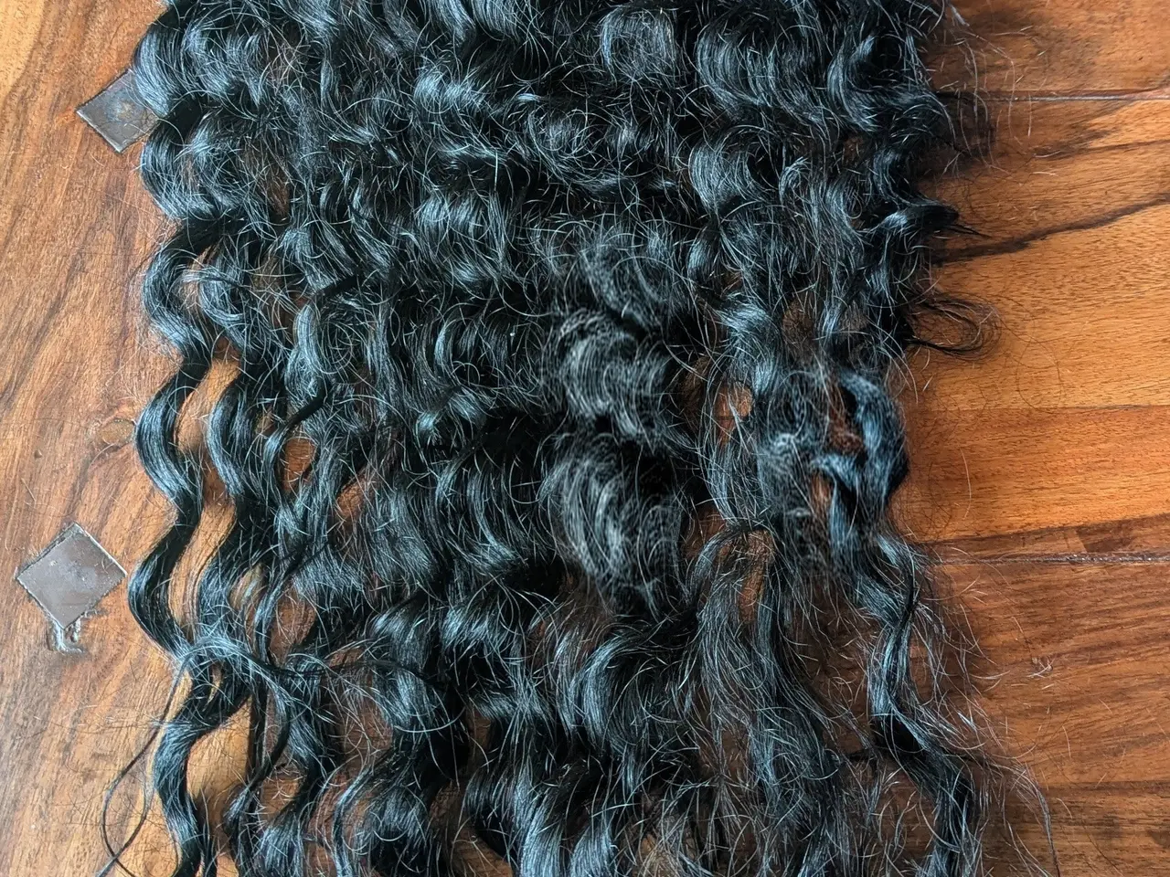 Billede 6 - Kvalitet limfri paryk virgin human hair 106 cm