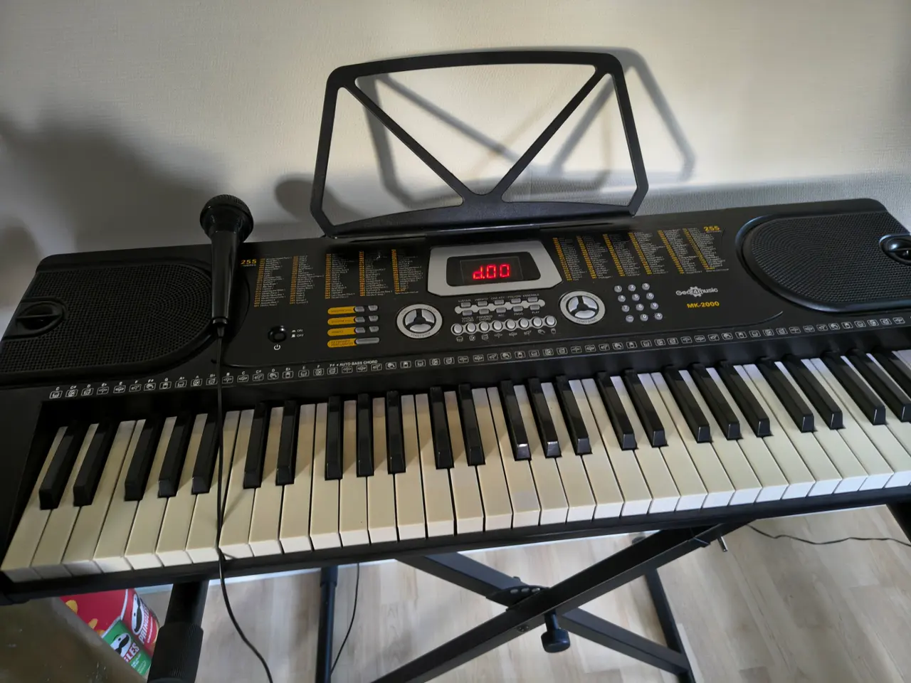 Billede 4 - Komplet keyboardsæt inkl. stativ, bænk og mikrofon