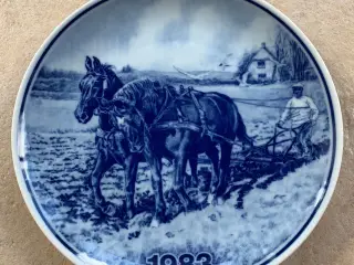 Original landbrugsplatte landmand 1983
