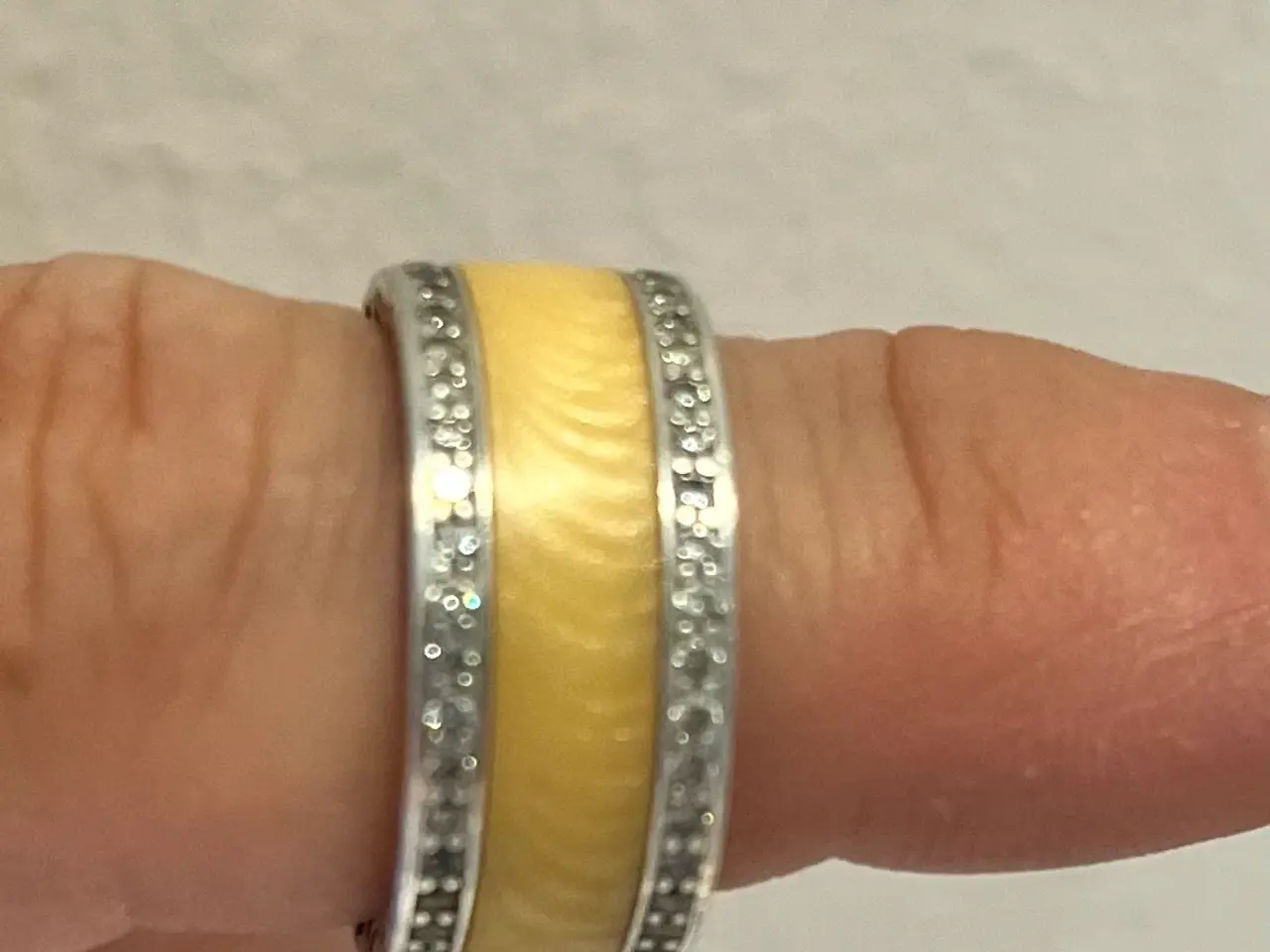 Billede 7 - Pandora ring i sølv med emalje og zirkonia sten