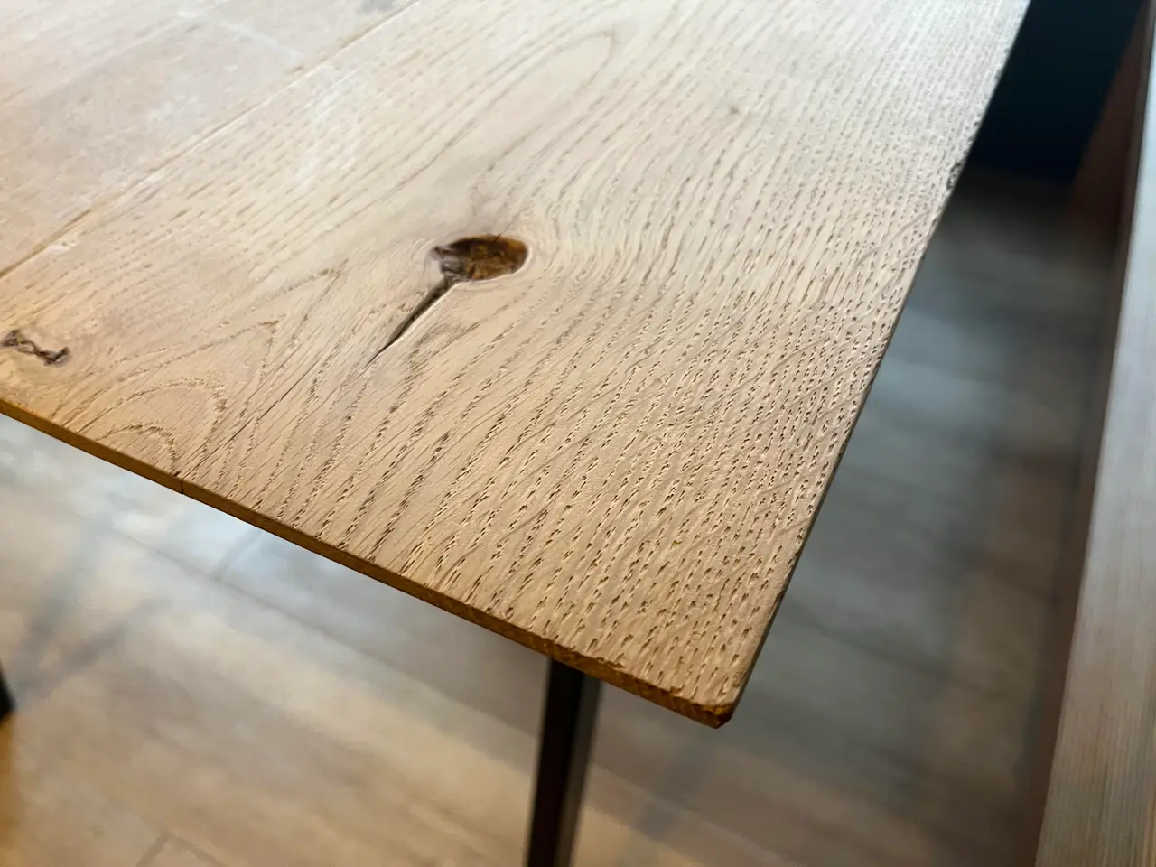Billede 7 - Spisebord i træ m. Metal ben