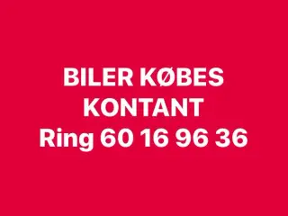 Biler købes til eksport!