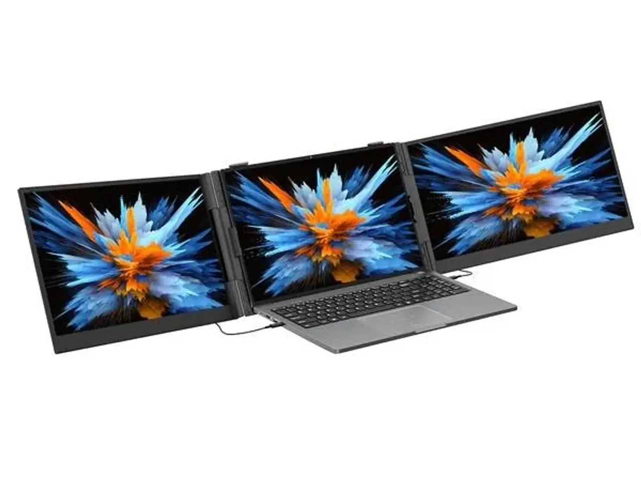 Billede 3 - Bærbar dobbeltskærm Blackview DCM6 14" - grå
