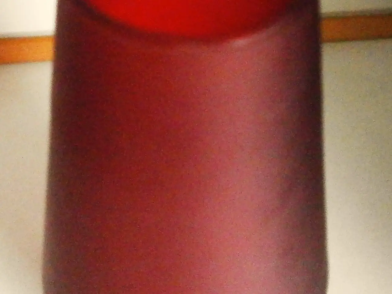 Billede 2 - MUNDBLÆST Glas Vase - Rød